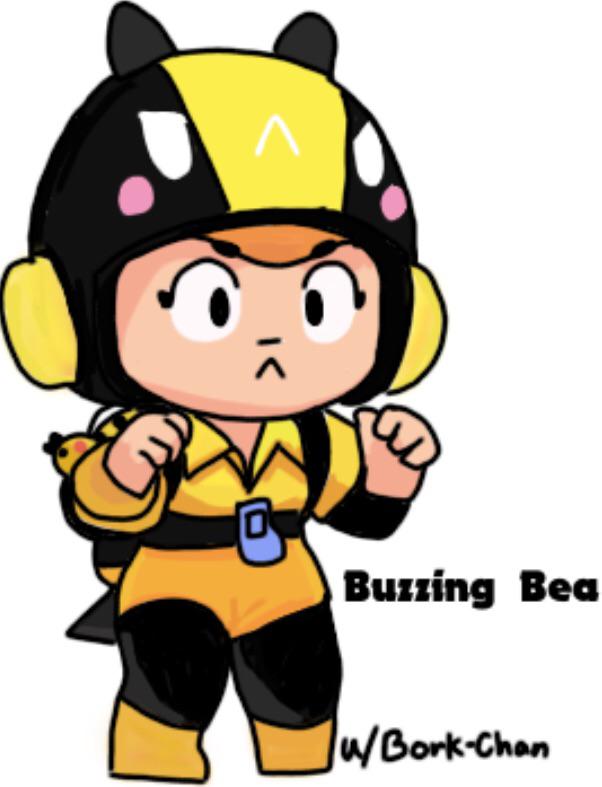 buzzing bea brawl stars skin idea
