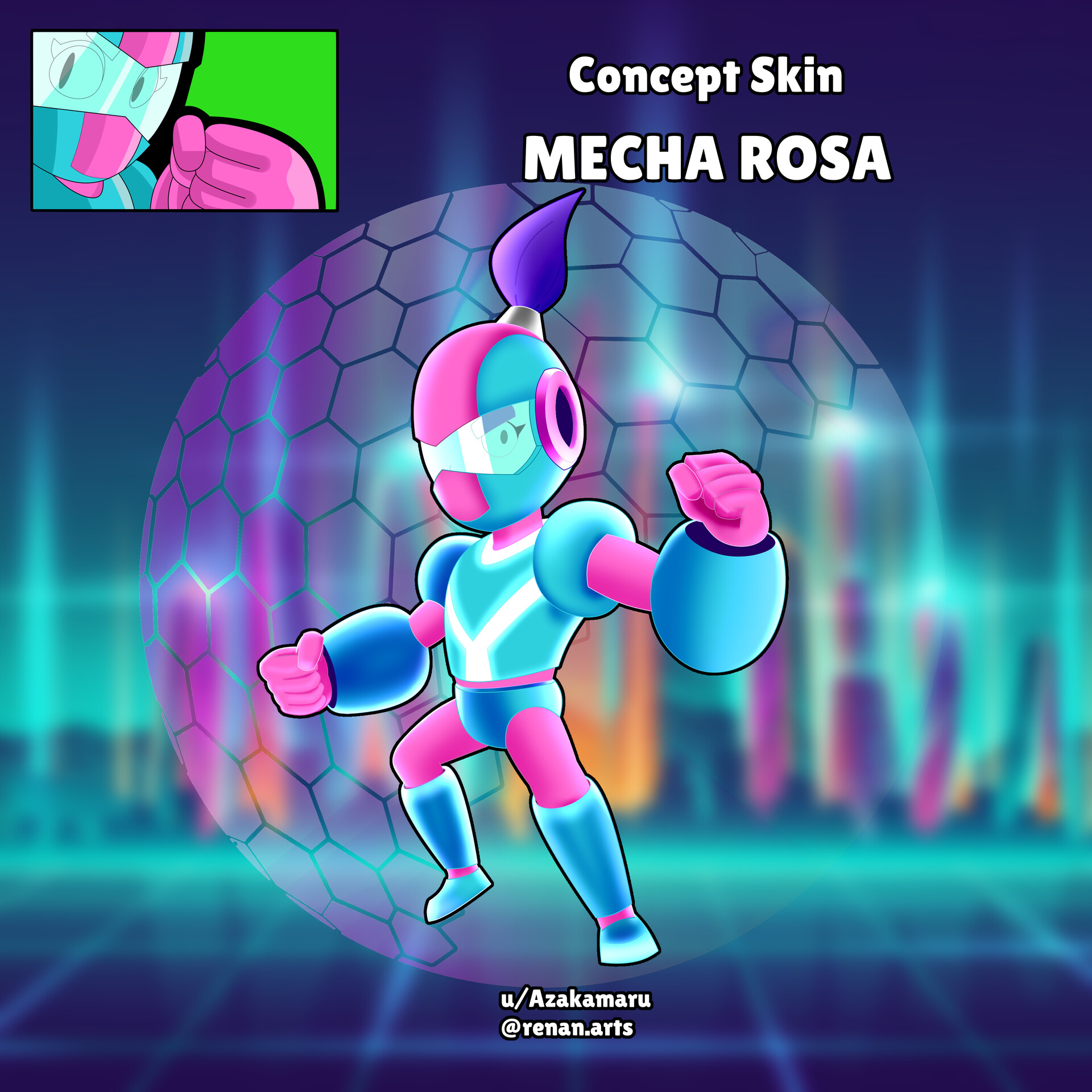 Rosa Brawl Stars Stats, Skins, Fanart en Español